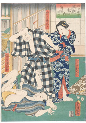 浮世絵 弥次喜多 ファミマプリント